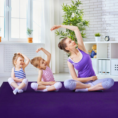182 Cm Thick Exercise Yoga Mat with Double-Sided Non-Slip Design